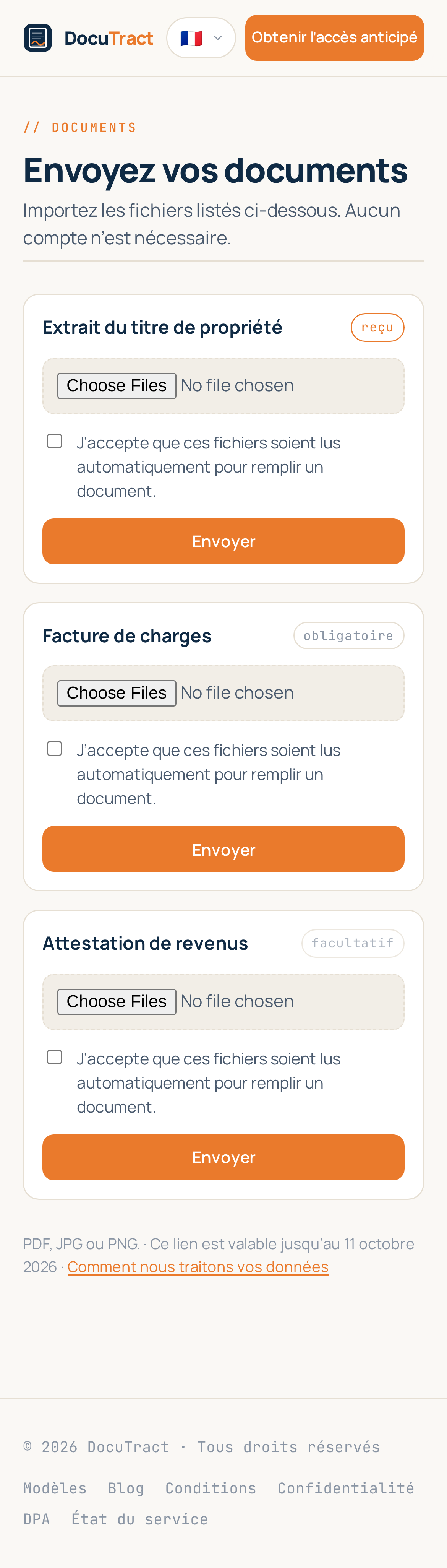 La même page sur un téléphone