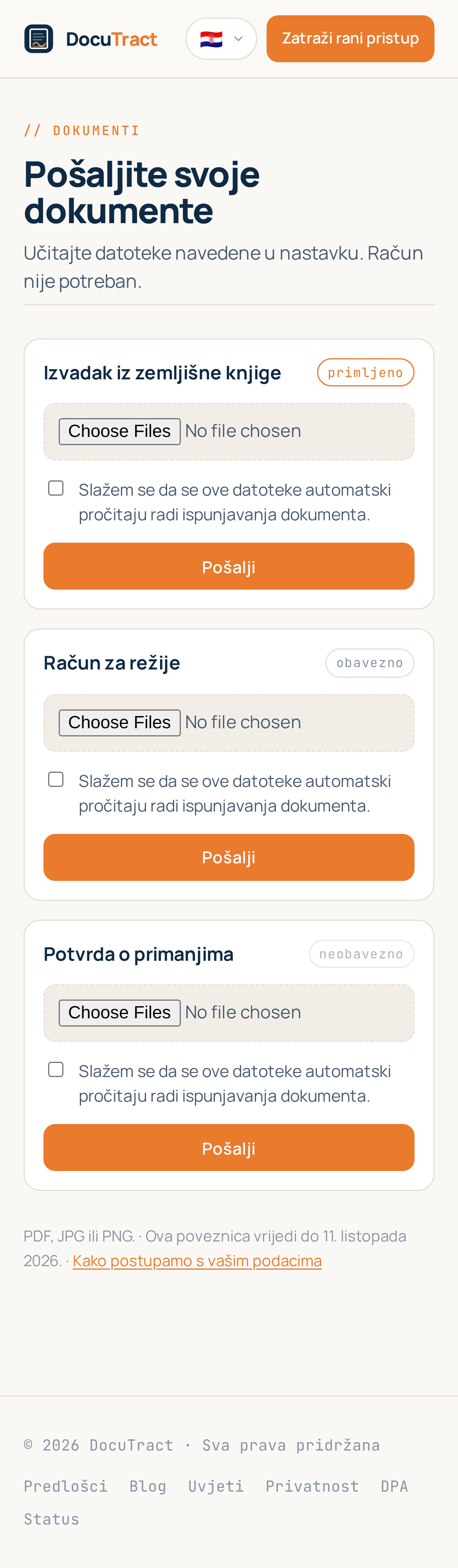 Ista stranica na telefonu