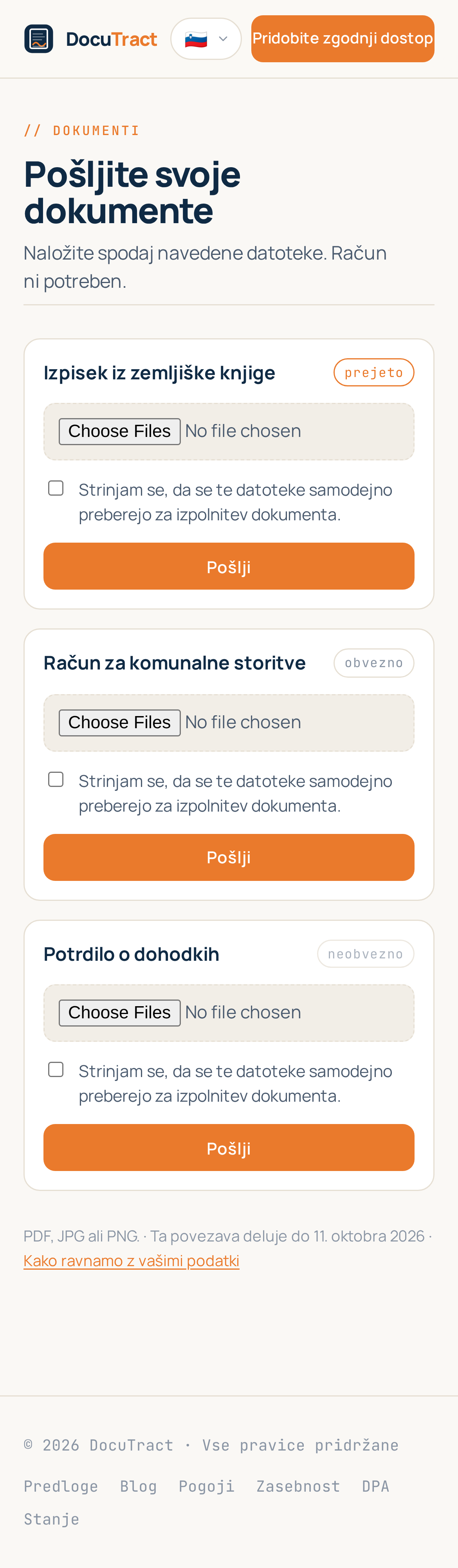 Ista stran na telefonu