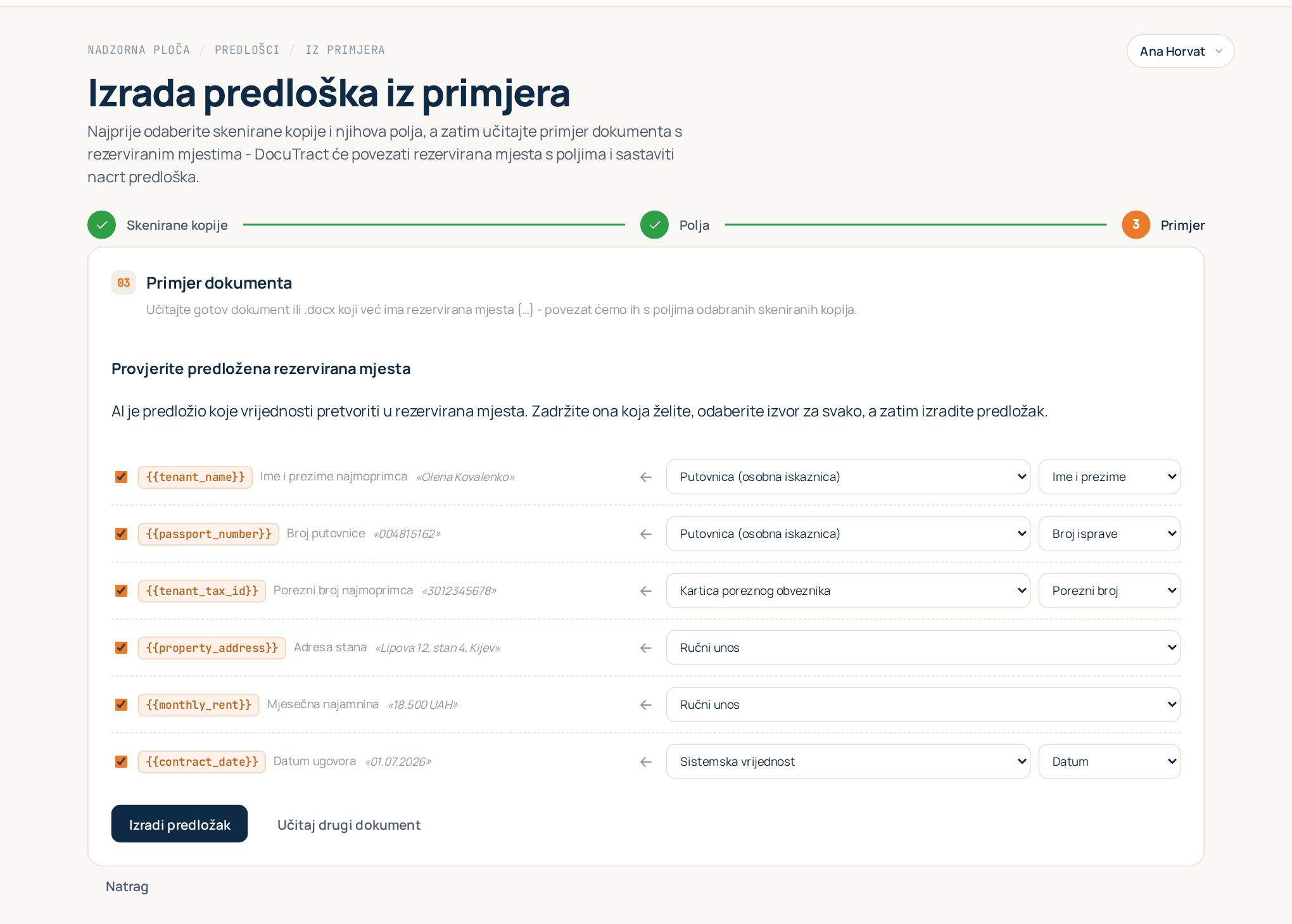 Čarobnjak pri provjeri predloženih rezerviranih mjesta, svako sa svojim izvorom